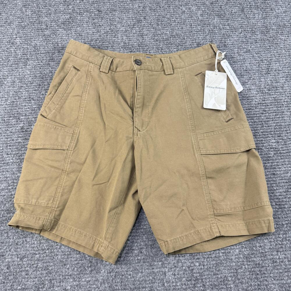 Tommy Bahama Shorts Mens 30 British Bourbon Key Isles Cargo Stretch Tan Casual